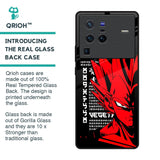 Red Vegeta Glass Case for Vivo X80 Pro 5G