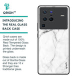 Modern White Marble Glass Case for Vivo X80 Pro 5G