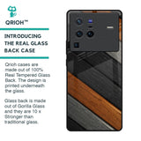 Tri Color Wood Glass Case for Vivo X80 Pro 5G