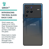 Blue Grey Ombre Glass Case for Vivo X80 Pro 5G