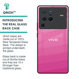 Pink Ribbon Caddy Glass Case for Vivo X80 Pro 5G