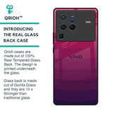Wavy Pink Pattern Glass Case for Vivo X80 Pro 5G