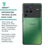 Green Grunge Texture Glass Case for Vivo X80 Pro 5G