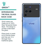 Vibrant Blue Texture Glass Case for Vivo X80 Pro 5G