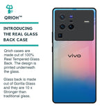 Blue & Pink Ombre Glass case for Vivo X80 Pro 5G