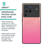 Pastel Pink Gradient Glass Case For Vivo X80 Pro 5G