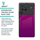 Magenta Gradient Glass Case For Vivo X80 Pro 5G