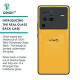 Fluorescent Yellow Glass case for Vivo X80 Pro 5G