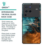 Golden Splash Glass Case for Vivo X80 Pro 5G