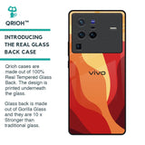 Magma Color Pattern Glass Case for Vivo X80 Pro 5G