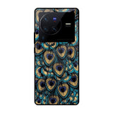 Peacock Feathers Vivo X80 Pro 5G Glass Cases & Covers Online