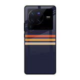 Tricolor Stripes Vivo X80 Pro 5G Glass Cases & Covers Online