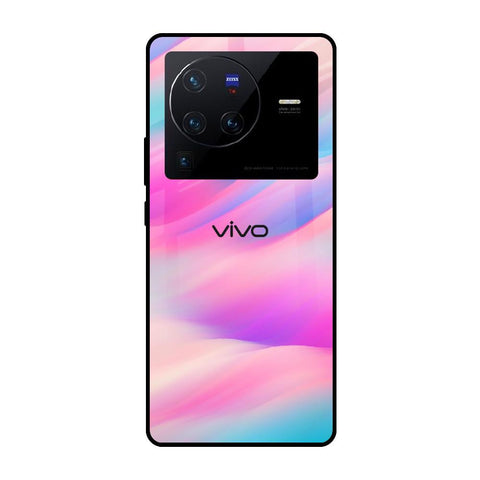 Colorful Waves Vivo X80 Pro 5G Glass Cases & Covers Online