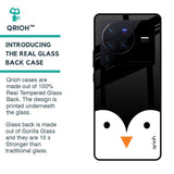 Cute Penguin Glass Case for Vivo X80 Pro 5G