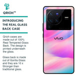 Colorful Waves Glass case for Vivo X80 Pro 5G