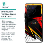 Race Jersey Pattern Glass Case For Vivo X80 Pro 5G