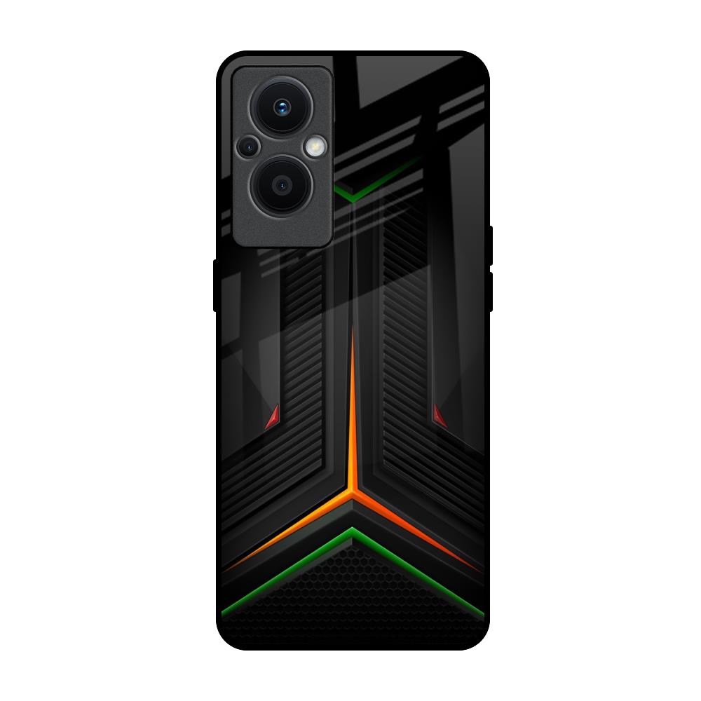 Modern Ultra Chevron OPPO F21 Pro 5G Glass Back Cover Online