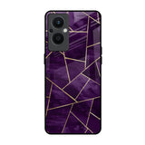 Geometric Purple OPPO F21 Pro 5G Glass Back Cover Online