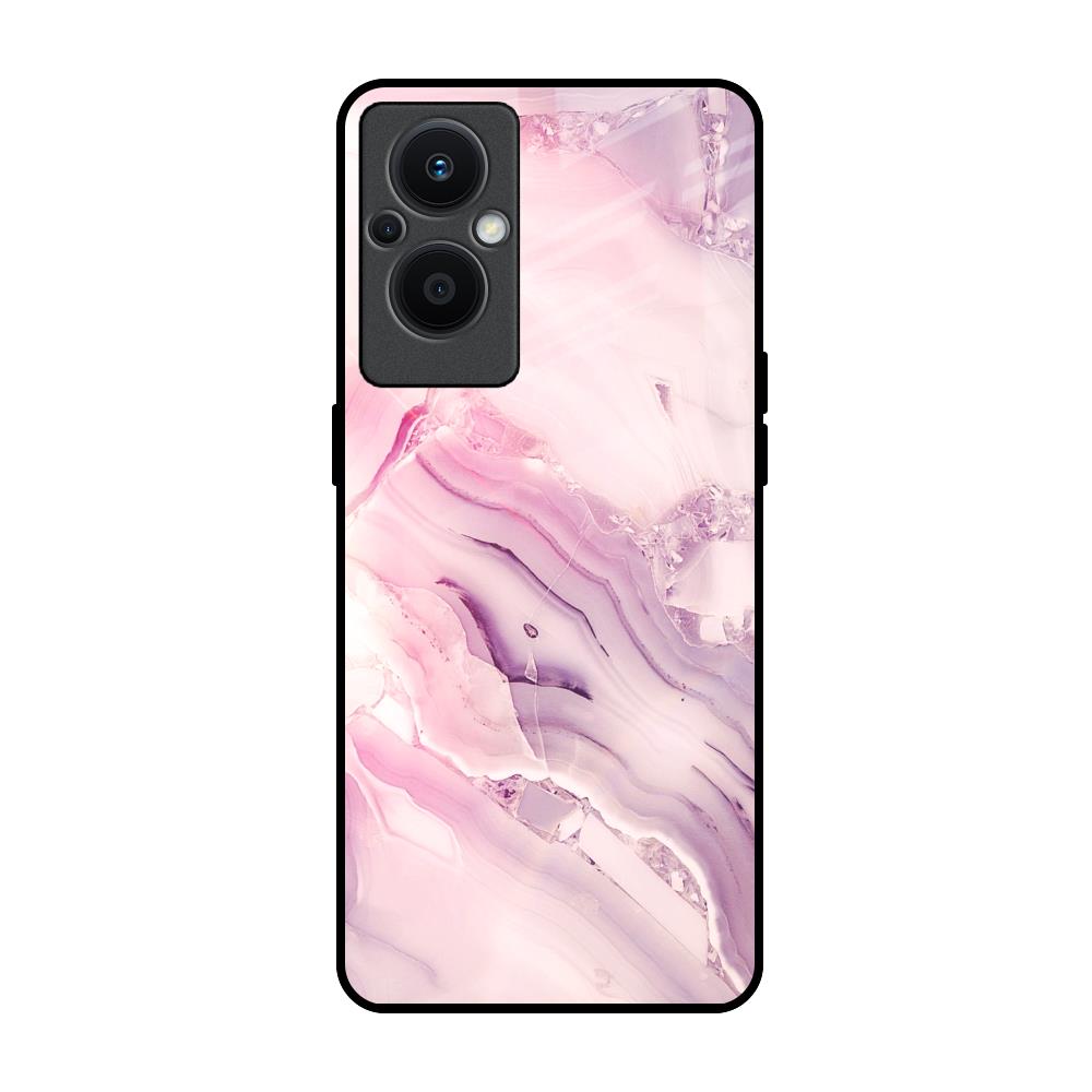 Diamond Pink Gradient OPPO F21 Pro 5G Glass Back Cover Online