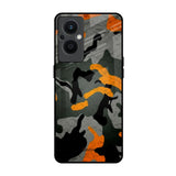 Camouflage Orange OPPO F21 Pro 5G Glass Back Cover Online