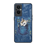 Kitty In Pocket OPPO F21 Pro 5G Glass Back Cover Online