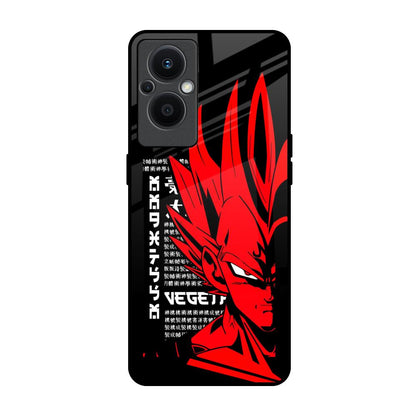 Red Vegeta OPPO F21 Pro 5G Glass Back Cover Online