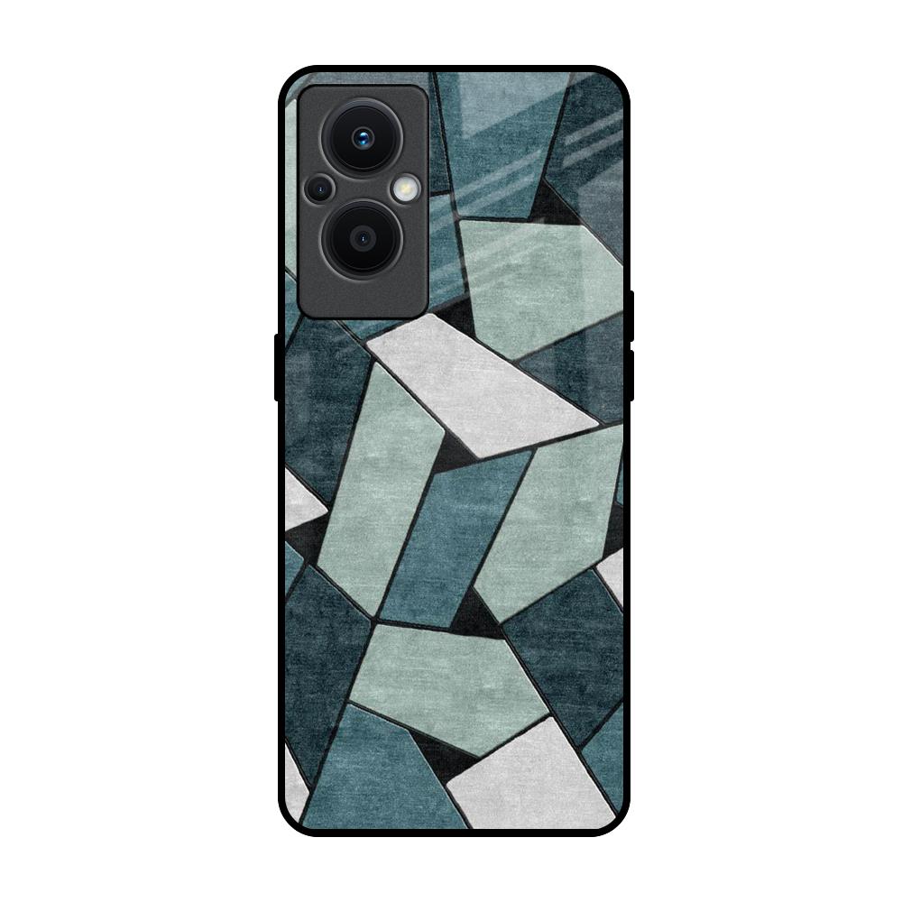 Abstact Tiles OPPO F21 Pro 5G Glass Back Cover Online