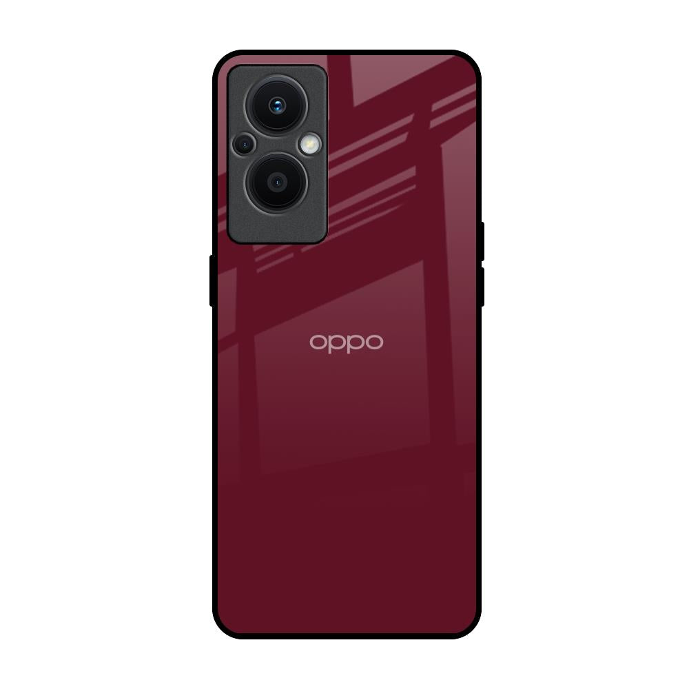 Classic Burgundy OPPO F21 Pro 5G Glass Back Cover Online