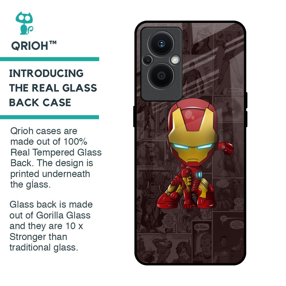 Angry Baby Super Hero Glass Case for OPPO F21 Pro 5G