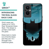 Cyan Bat Glass Case for OPPO F21 Pro 5G