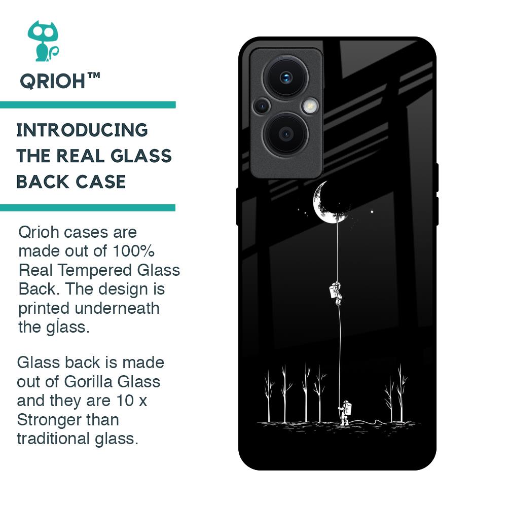 Catch the Moon Glass Case for OPPO F21 Pro 5G