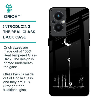 Catch the Moon Glass Case for OPPO F21 Pro 5G