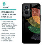 Colorful Leaves Glass Case for OPPO F21 Pro 5G
