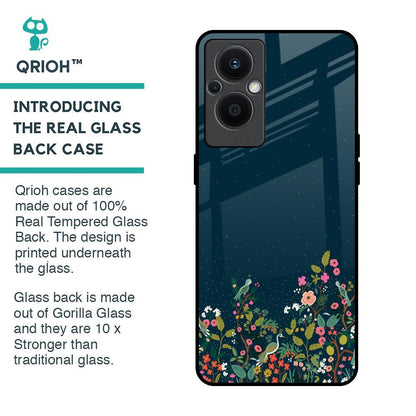 Small Garden Glass Case For OPPO F21 Pro 5G