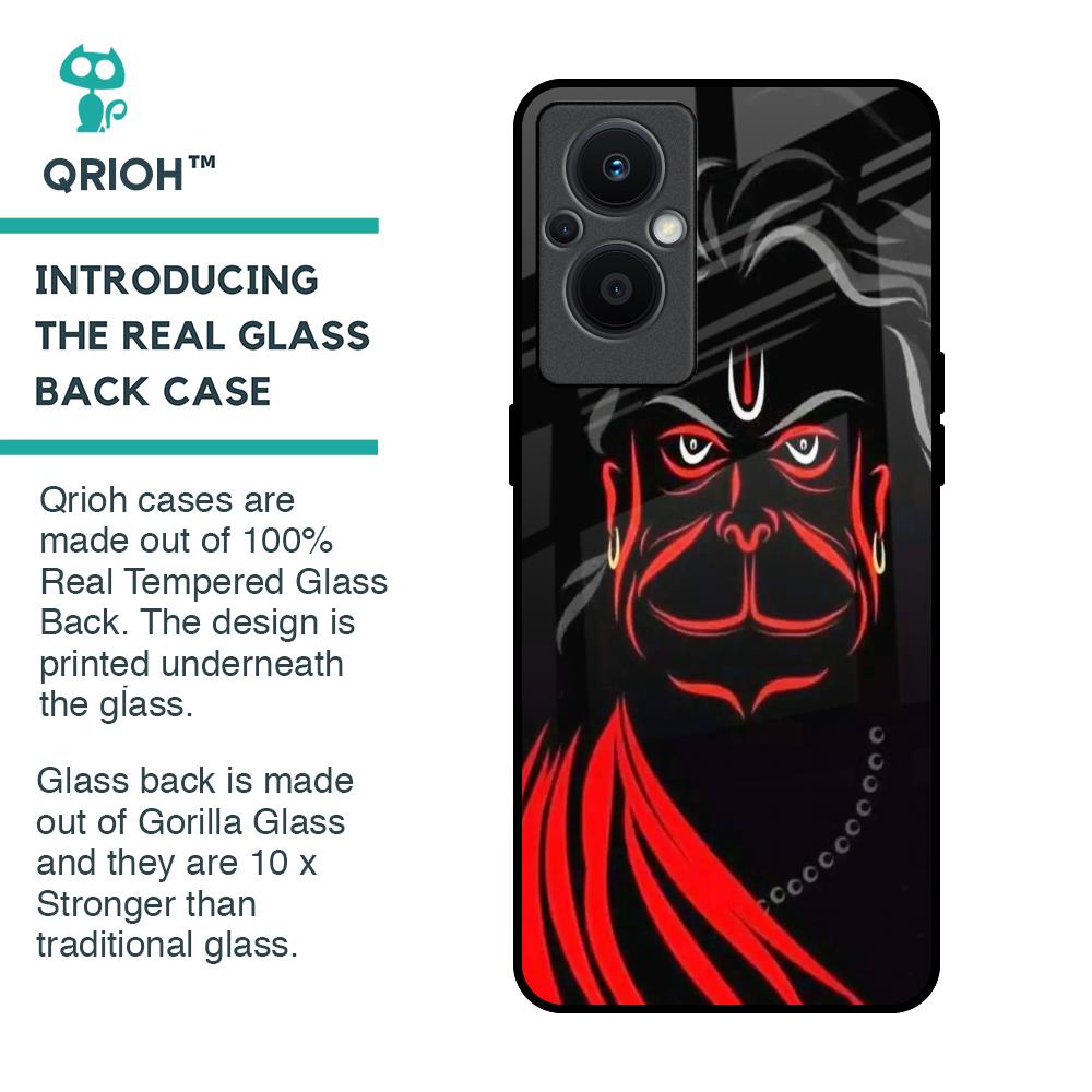 Lord Hanuman Glass Case For OPPO F21 Pro 5G