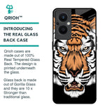 Angry Tiger Glass Case For OPPO F21 Pro 5G