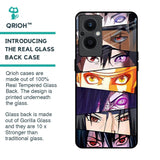 Anime Eyes Glass Case for OPPO F21 Pro 5G