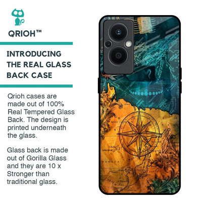 Architecture Map Glass Case for OPPO F21 Pro 5G
