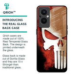 Red Skull Glass Case for OPPO F21 Pro 5G