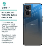 Blue Grey Ombre Glass Case for OPPO F21 Pro 5G
