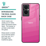 Pink Ribbon Caddy Glass Case for OPPO F21 Pro 5G