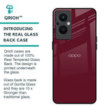 Classic Burgundy Glass Case for OPPO F21 Pro 5G