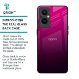 Purple Ombre Pattern Glass Case for OPPO F21 Pro 5G