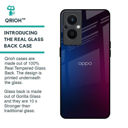 Mix Gradient Shade Glass Case For OPPO F21 Pro 5G