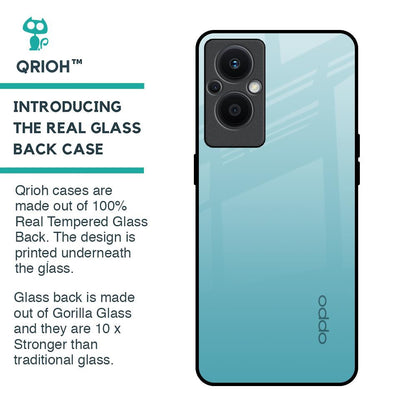 Arctic Blue Glass Case For OPPO F21 Pro 5G