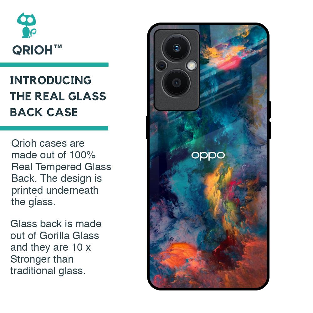 Colored Storm Glass Case for OPPO F21 Pro 5G