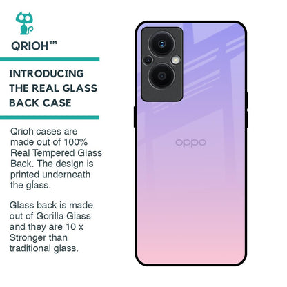 Lavender Gradient Glass Case for OPPO F21 Pro 5G