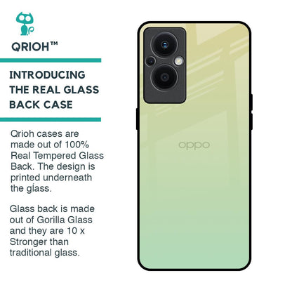 Mint Green Gradient Glass Case for OPPO F21 Pro 5G