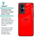 Blood Red Glass Case for OPPO F21 Pro 5G