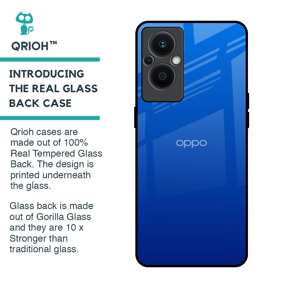 Egyptian Blue Glass Case for OPPO F21 Pro 5G